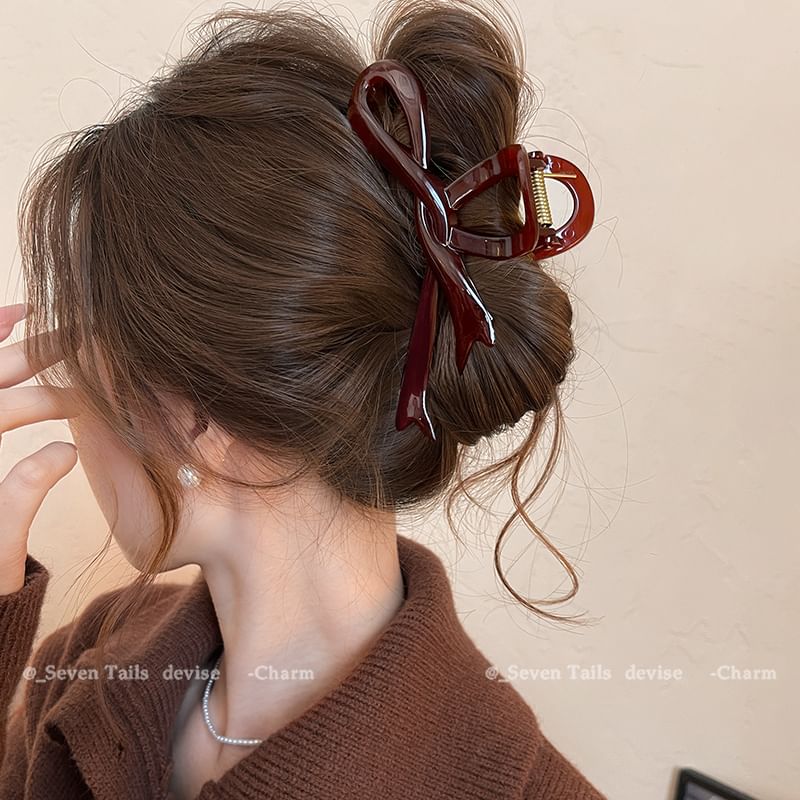 Bow Claw Hair Plain