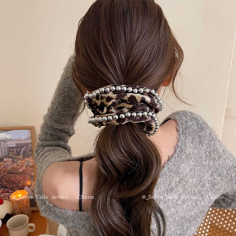 Hair Scrunchie Leopard