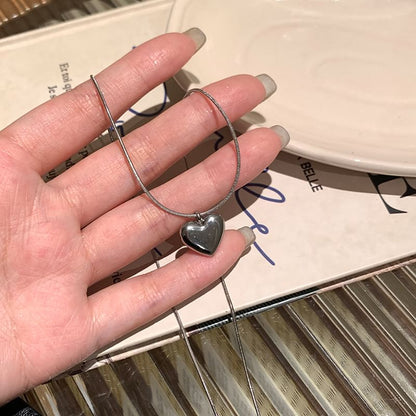 Necklace Braded Heart Layered / Set