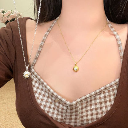 Dome Necklace CZ