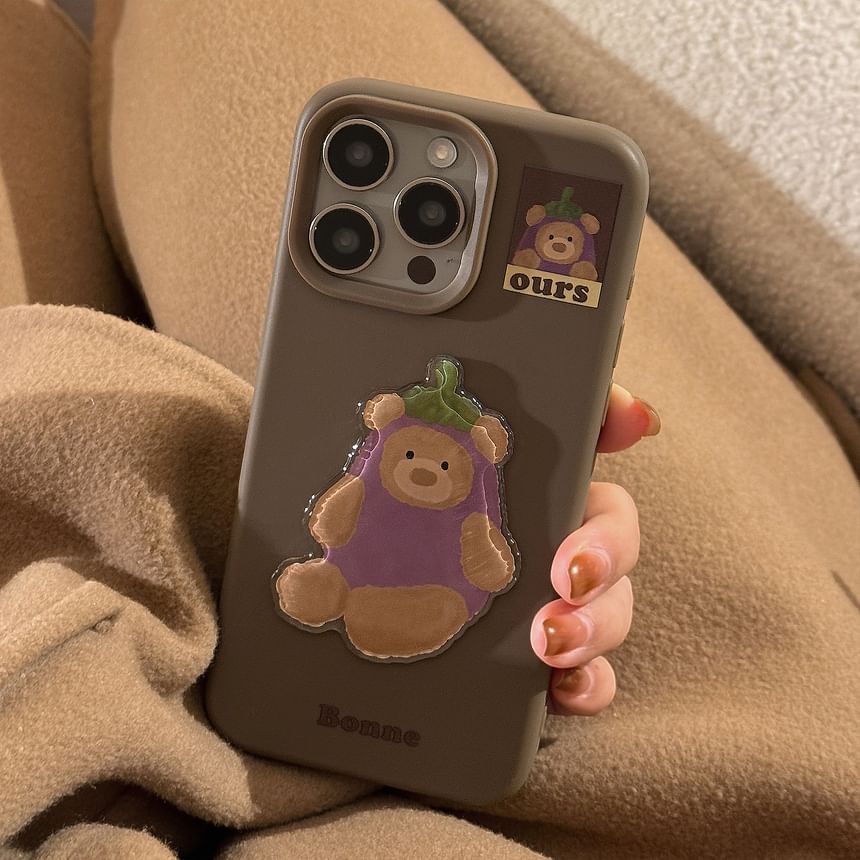 Aubergine Set Charm Case Pom / Telefon