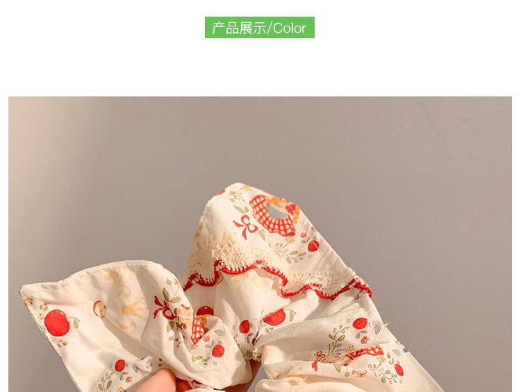 Lace Scrunchie Bow Trim