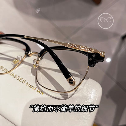 Quadratische Brille mit Blaulichtschutz