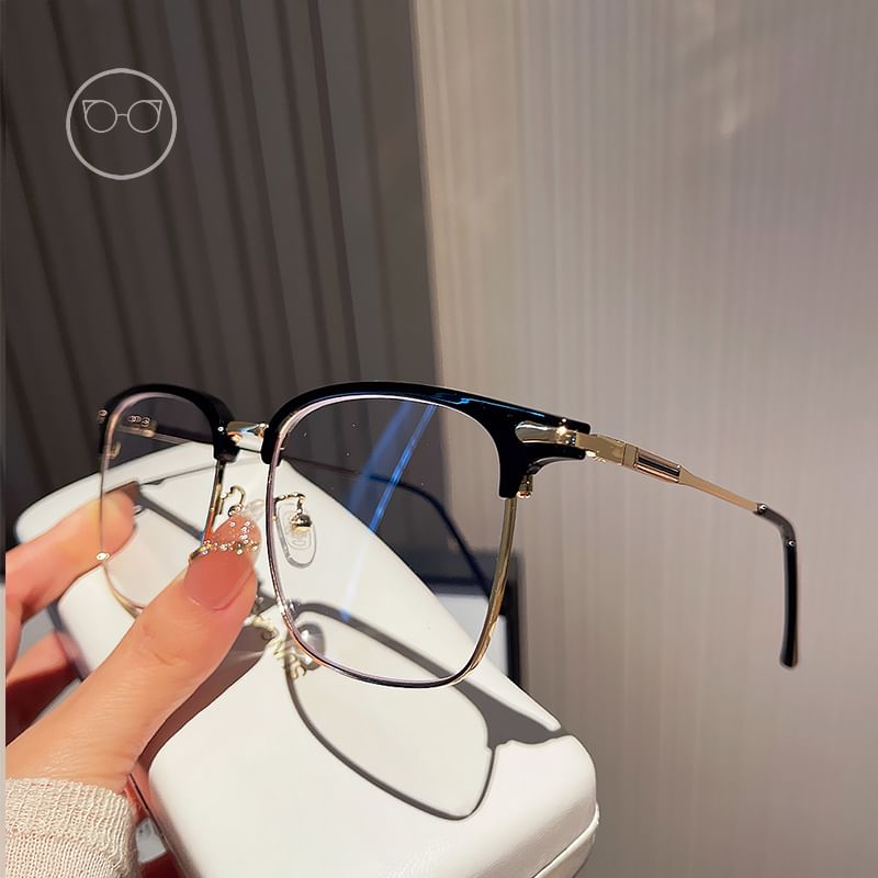 Lunettes carrées anti-lumière bleue