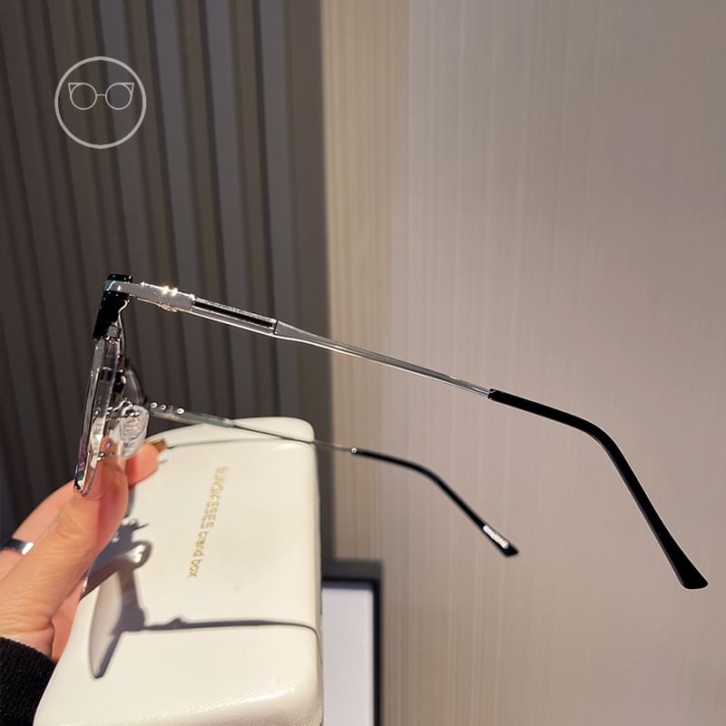 Lunettes carrées anti-lumière bleue