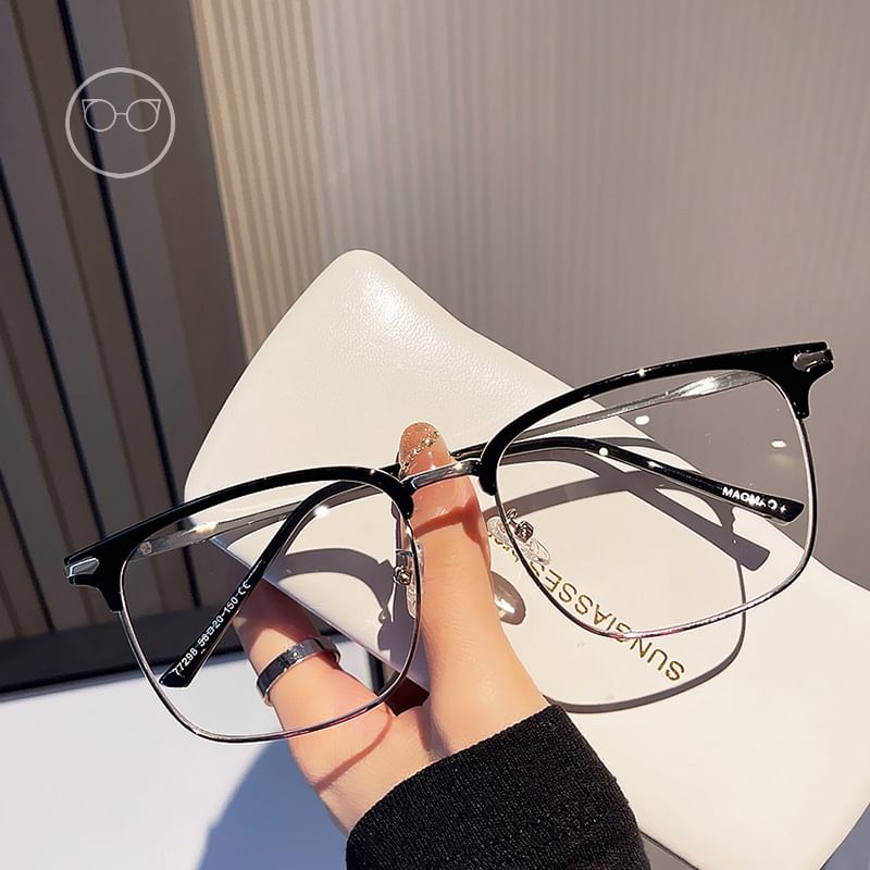 Lunettes carrées anti-lumière bleue