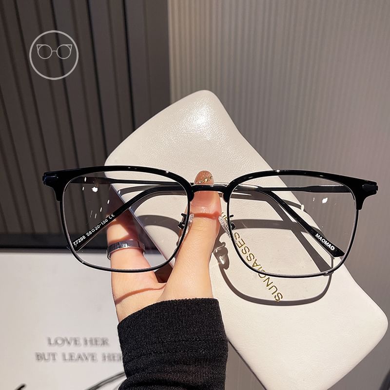 Lunettes carrées anti-lumière bleue