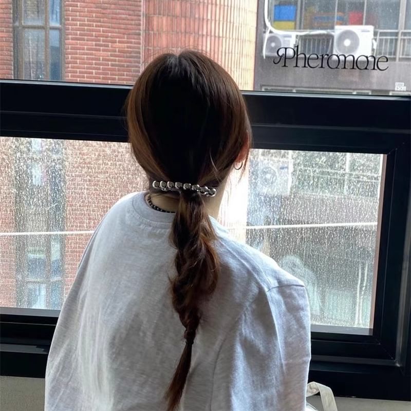 Clip Alloy Bead Polished Hair