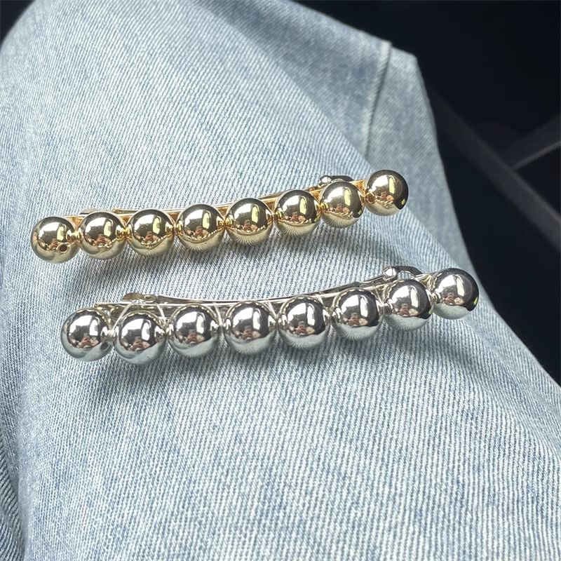 Clip Alloy Bead Polished Hair
