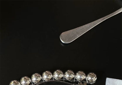 Clip Alloy Bead Polished Hair