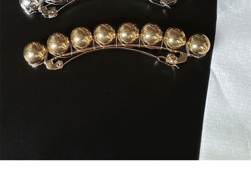 Clip Alloy Bead Polished Hair