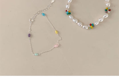 Pearl Silver Bead S925 Bracelet / Freshwater Sterling