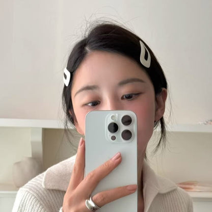 Set Designs) Faux (Various Hair Clip 2: Leather of