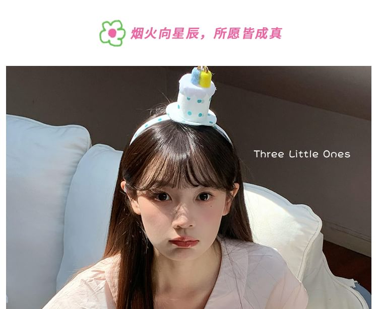 Polka Dot Cake Headband Birthday