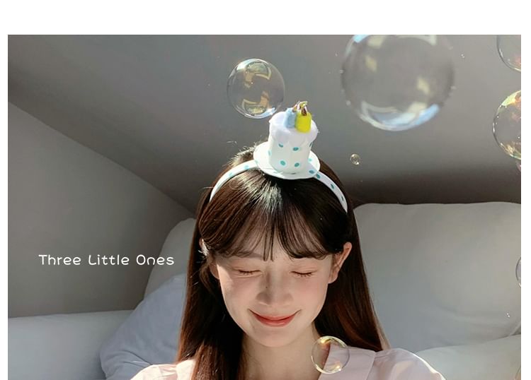 Polka Dot Cake Headband Birthday