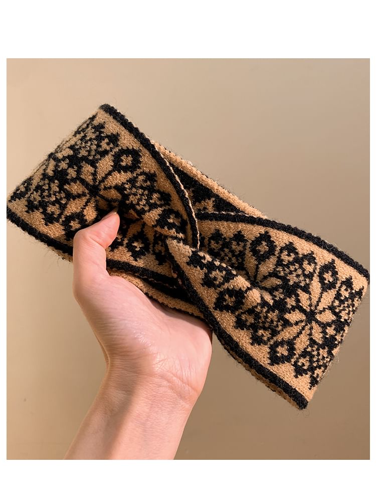 Headband Knitted Patterned
