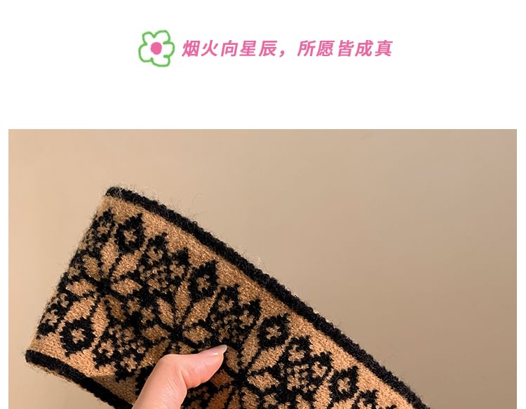 Headband Knitted Patterned