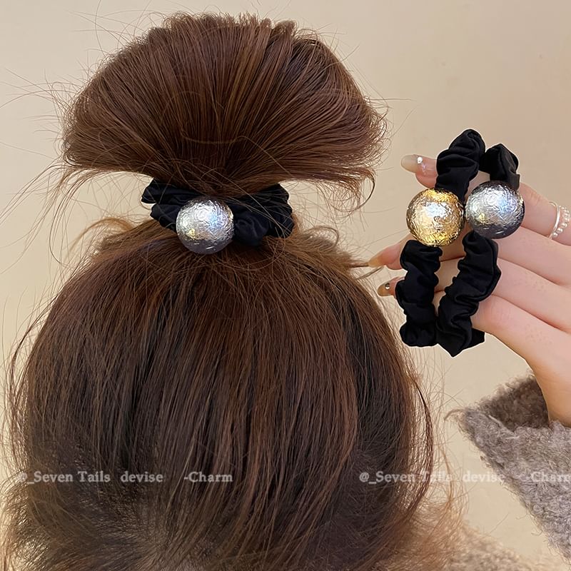 Velvet Tie Hair Bead