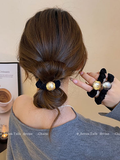 Velvet Tie Hair Bead