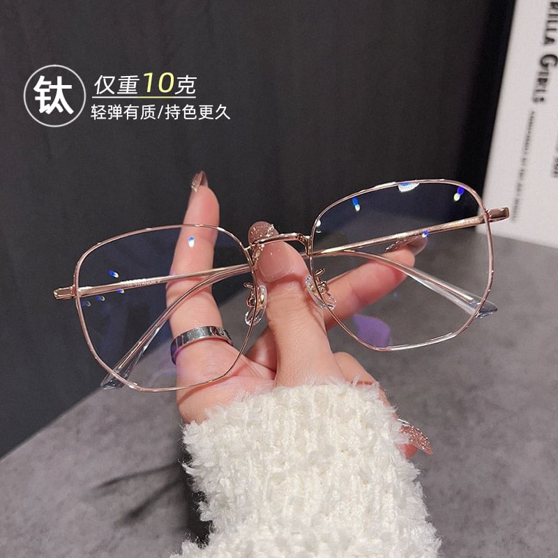 細フレーム眼鏡