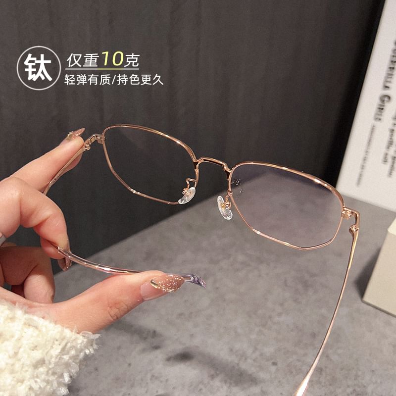 細フレーム眼鏡