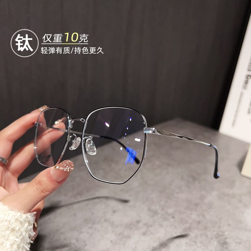 細フレーム眼鏡