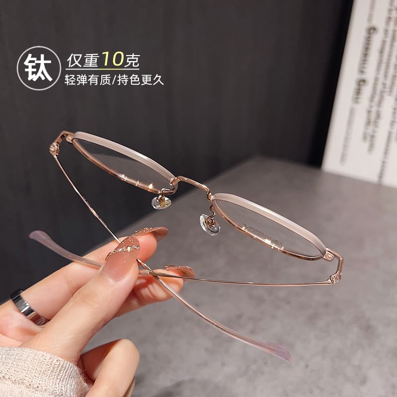 フレーム眼鏡 六角形