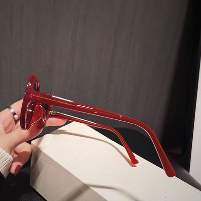 オーバル眼鏡フレーム