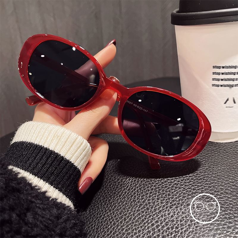 オーバル眼鏡フレーム