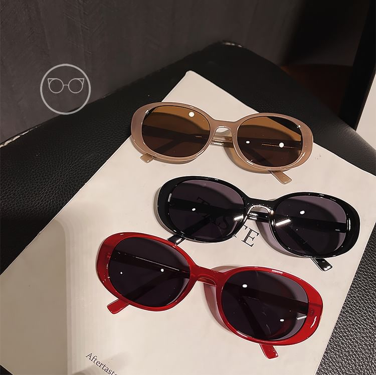 オーバル眼鏡フレーム