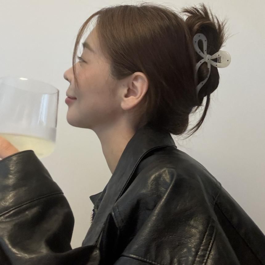 Hair Polka Dot Claw Bow