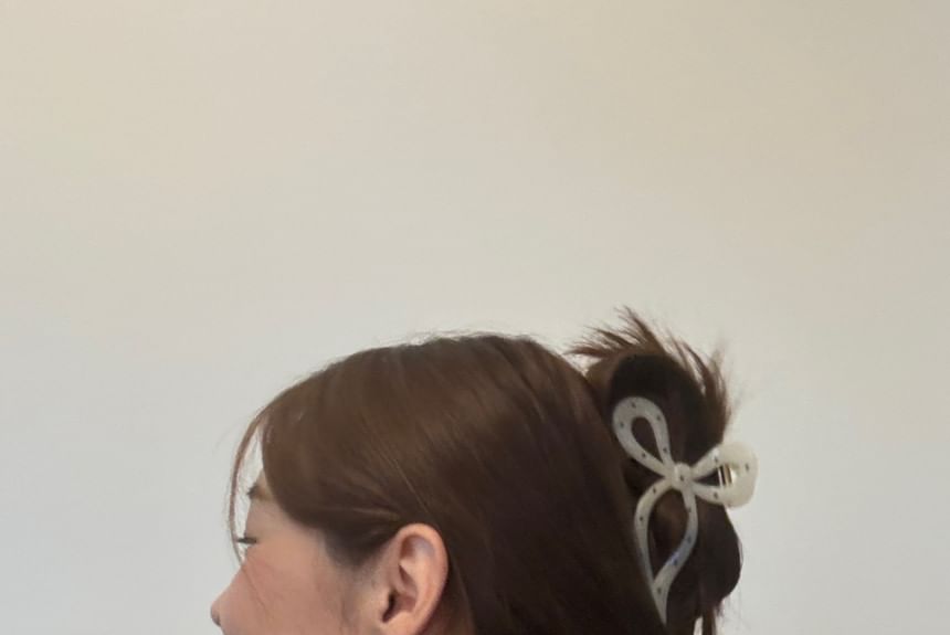 Hair Polka Dot Claw Bow