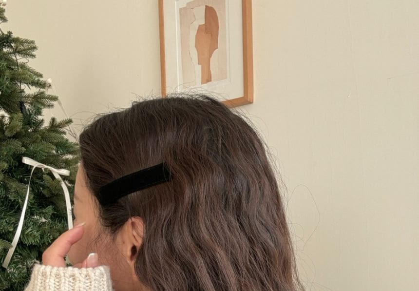 Velvet Plain Clip Hair