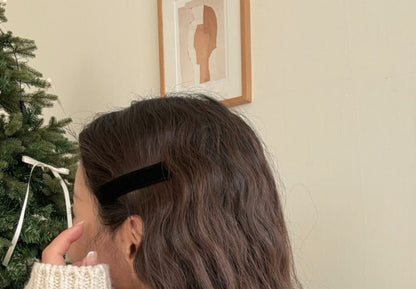 Velvet Plain Clip Hair