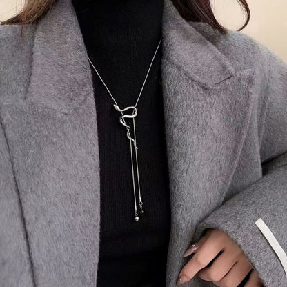 Necklace Lariat Snake Pendant Alloy