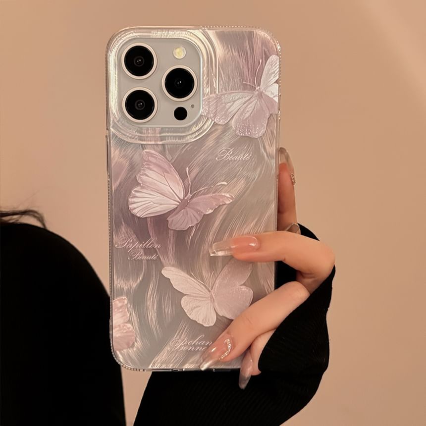 Butterfly Phone Case and Charm Options - Compatible with iPhone