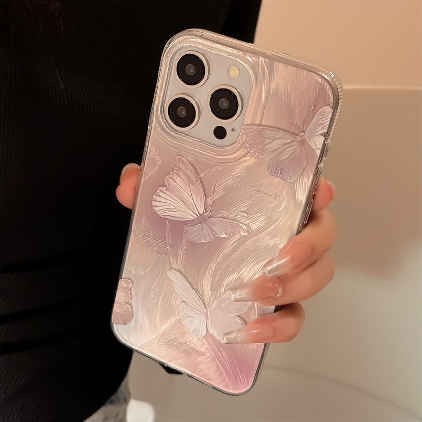Butterfly Phone Case and Charm Options - Compatible with iPhone