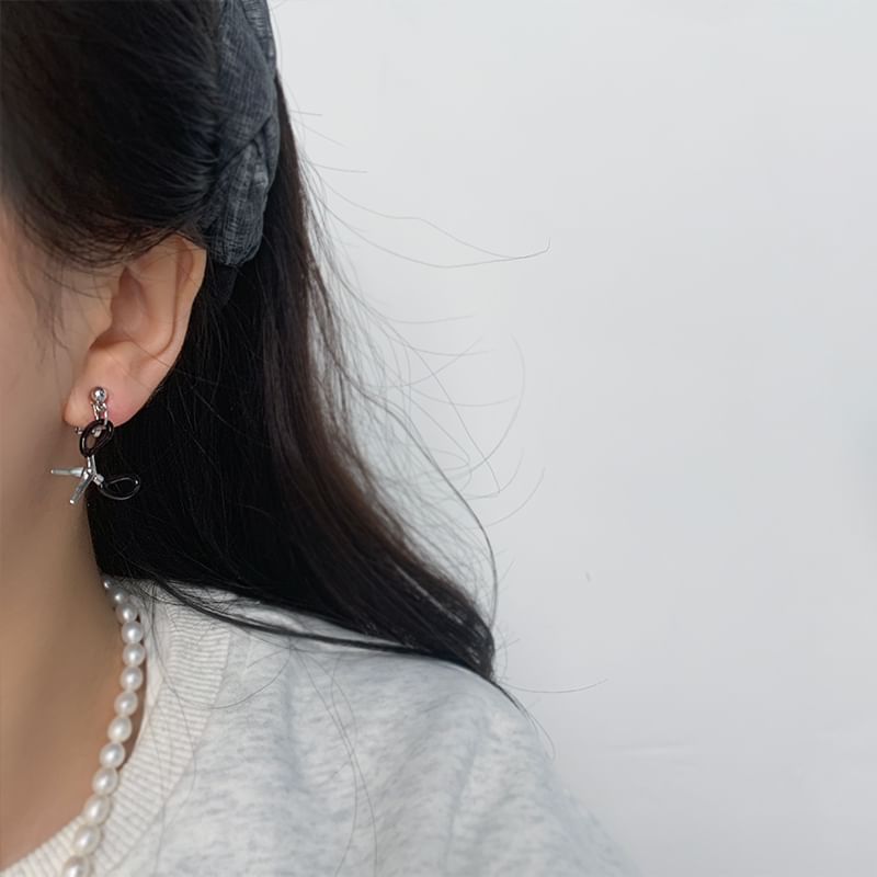 Ohrring Tropfen Schere Clip On /