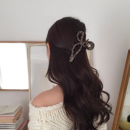 プリントヒョウ柄アクリル爪毛