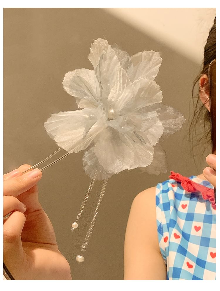 Mesh Blume Pin Haar