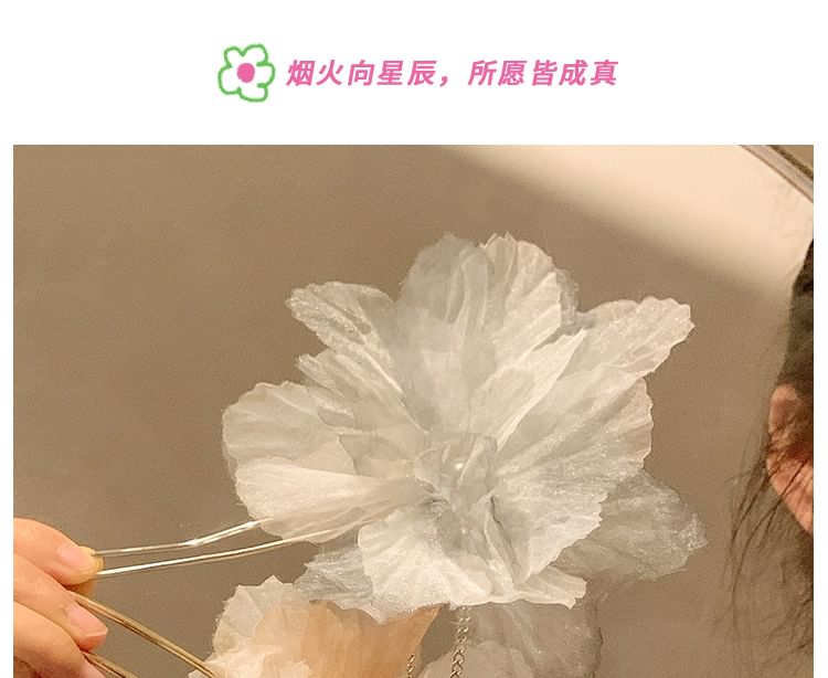 Mesh Blume Pin Haar