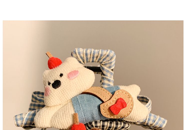 Plaid Cartoon Hair Claw