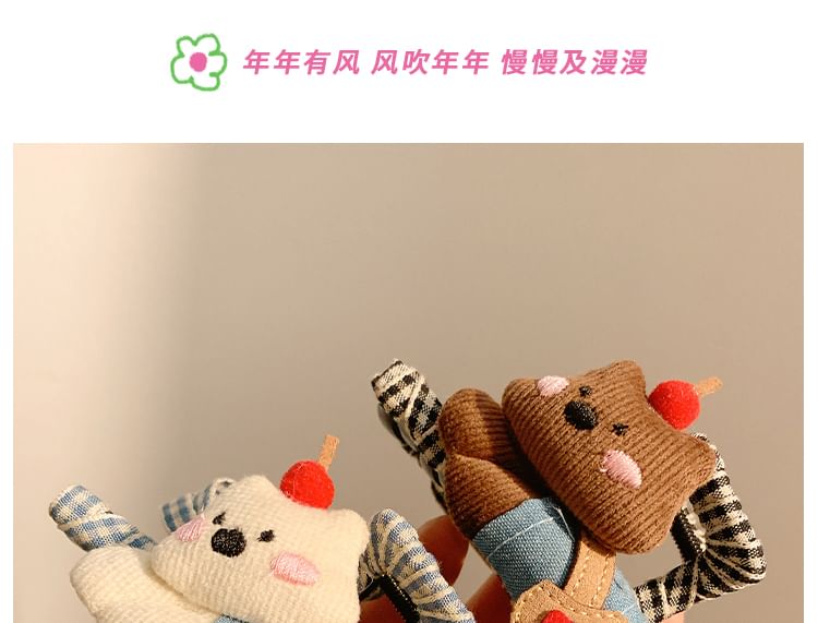 Plaid Cartoon Hair Claw