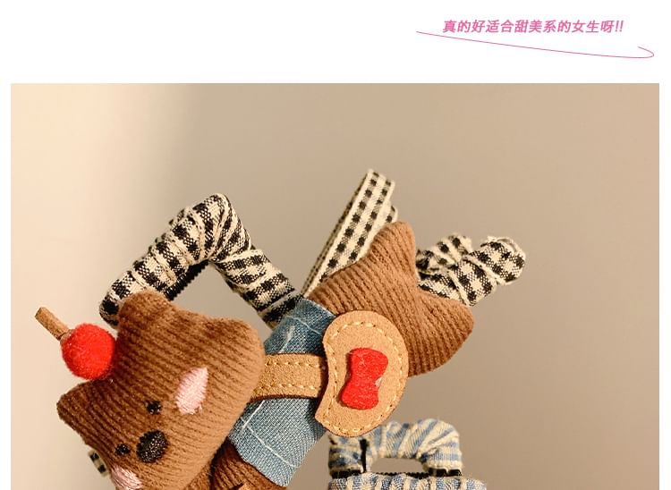 Plaid Cartoon Hair Claw