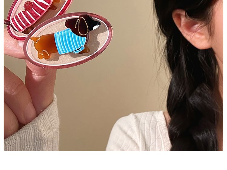 Dog Cartoon Acrylic Clip Hair