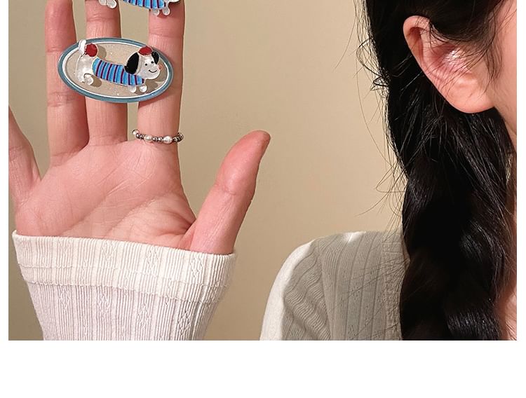 Dog Cartoon Acrylic Clip Hair