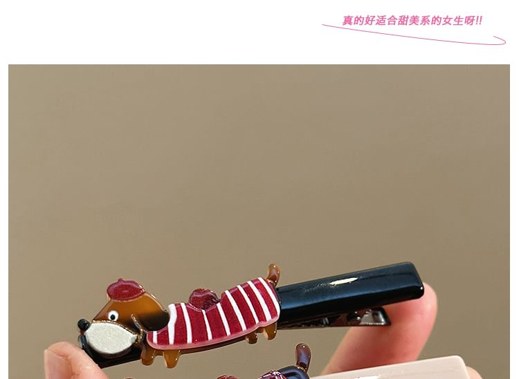 Dog Cartoon Acrylic Clip Hair