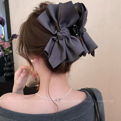 Hair Claw Acrylic Bow