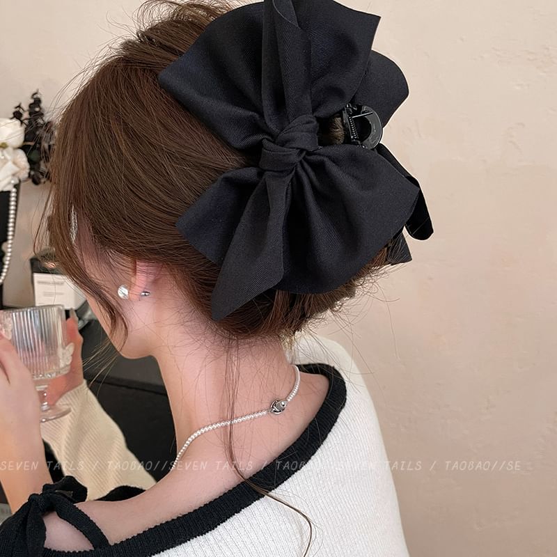 Hair Claw Acrylic Bow