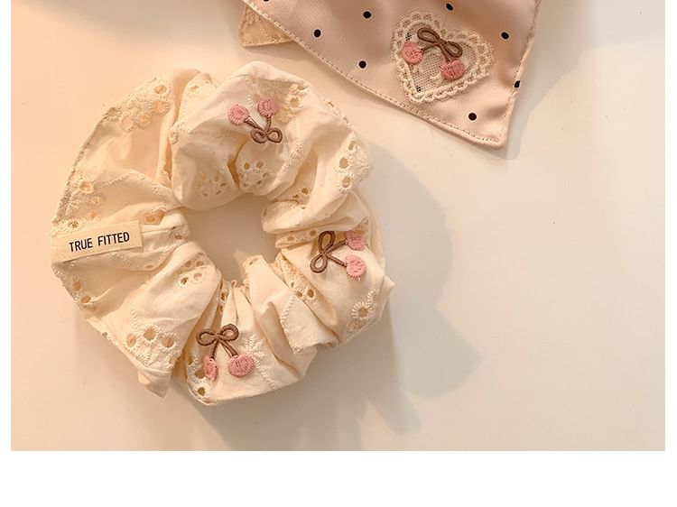 Scrunchie Applique Dot Cherry Designs) / Polka (Various